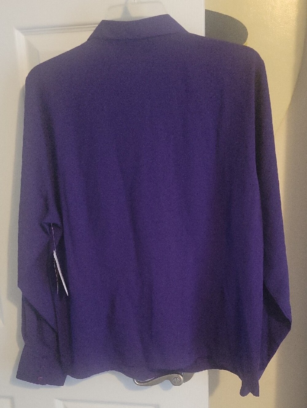 Preston & York Sz16 Purple Long-Sleeve Button-Down Shirt  New with Tag - Picture 4 of 4